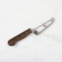 Mini Soft Cheese Knife w/ Forklet - Olive Wood Handle