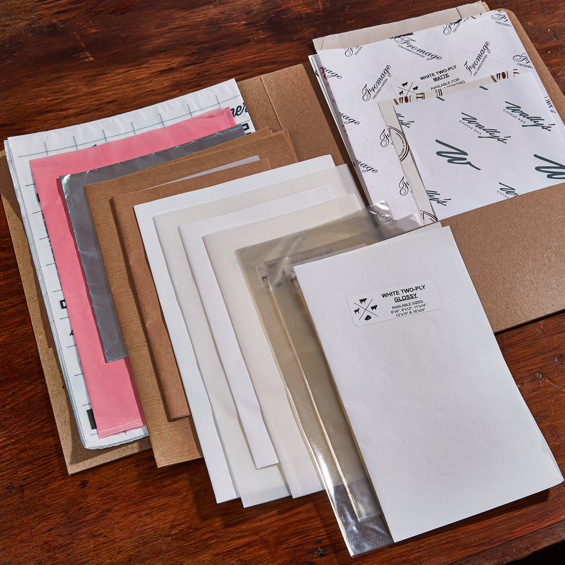 Sample Folder Of Wrapping Materials