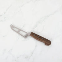 Mini Soft Cheese Knife w/ Forklet - Olive Wood Handle