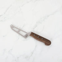 Mini Soft Cheese Knife w/ Forklet - Olive Wood Handle