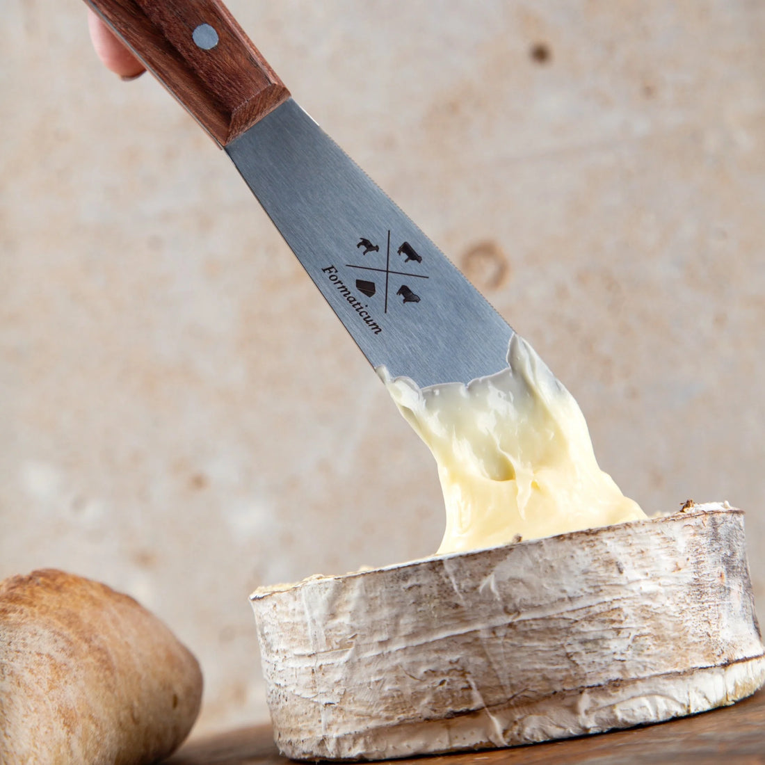 Professional 4 Knife Set - Soft Knife w/ Forklet - Olive Wood Handles
