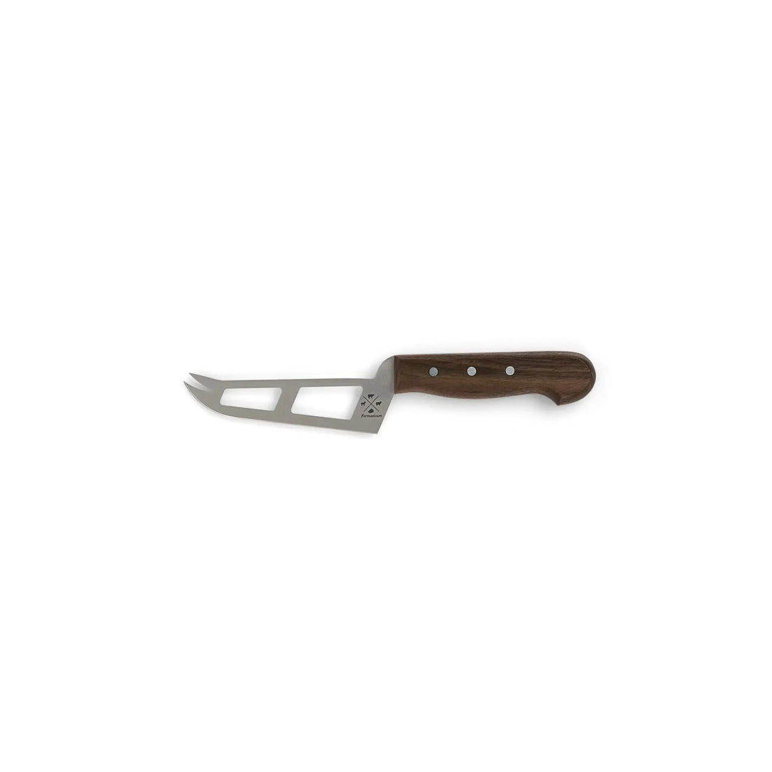 Mini Soft Cheese Knife w/ Forklet - Olive Wood Handle