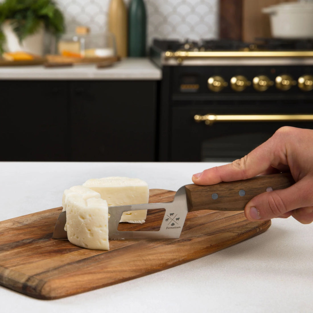 Mini Soft Cheese Knife - Olive Wood Handle
