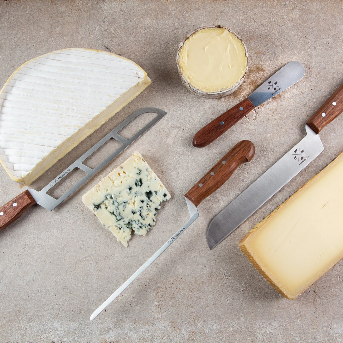 Professional 4 Knife Set - Olive Wood Handles