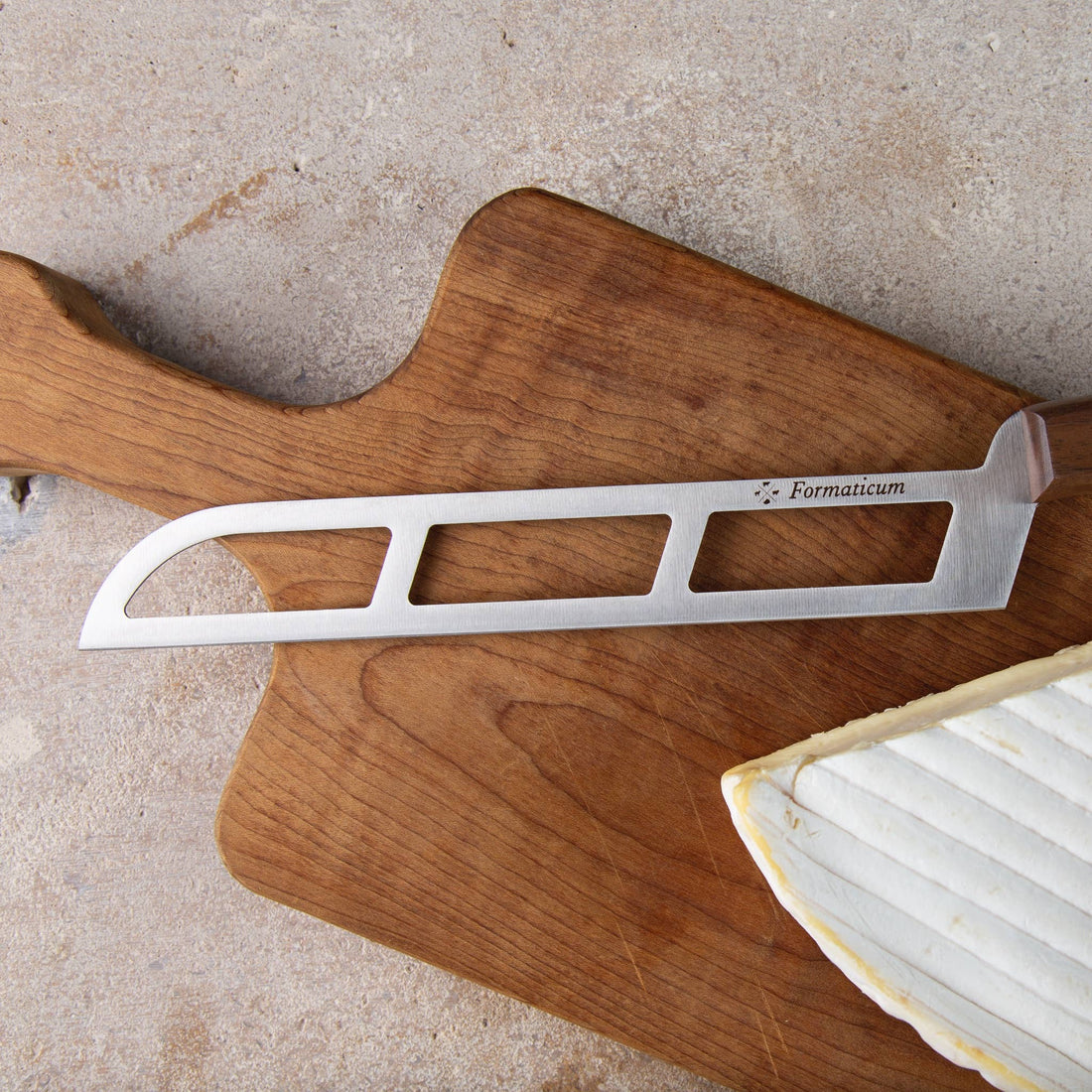 Professional Soft Cheese Knife - Olive Wood Handle