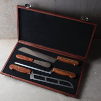 Professional 4 Knife Set - Olive Wood Handles