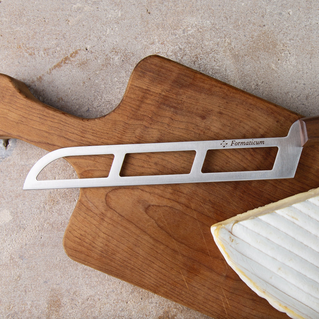 Professional Soft Cheese Knife - Olive Wood Handle