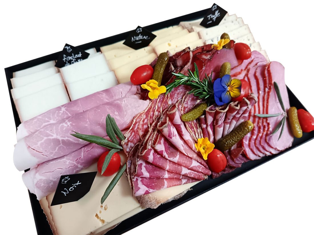 Black Catering Trays with Transparent Lid - 10-pack
