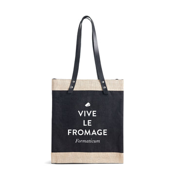 "Vive Le Fromage" Canvas Tote