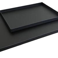Black Catering Trays with Transparent Lid - 10-pack