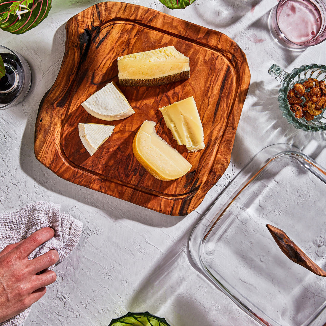 Olive Board & Glass Dome